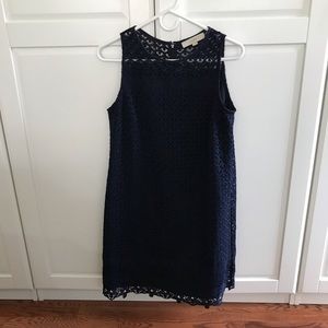 Ann Taylor Loft Maternity Navy Lace Dress